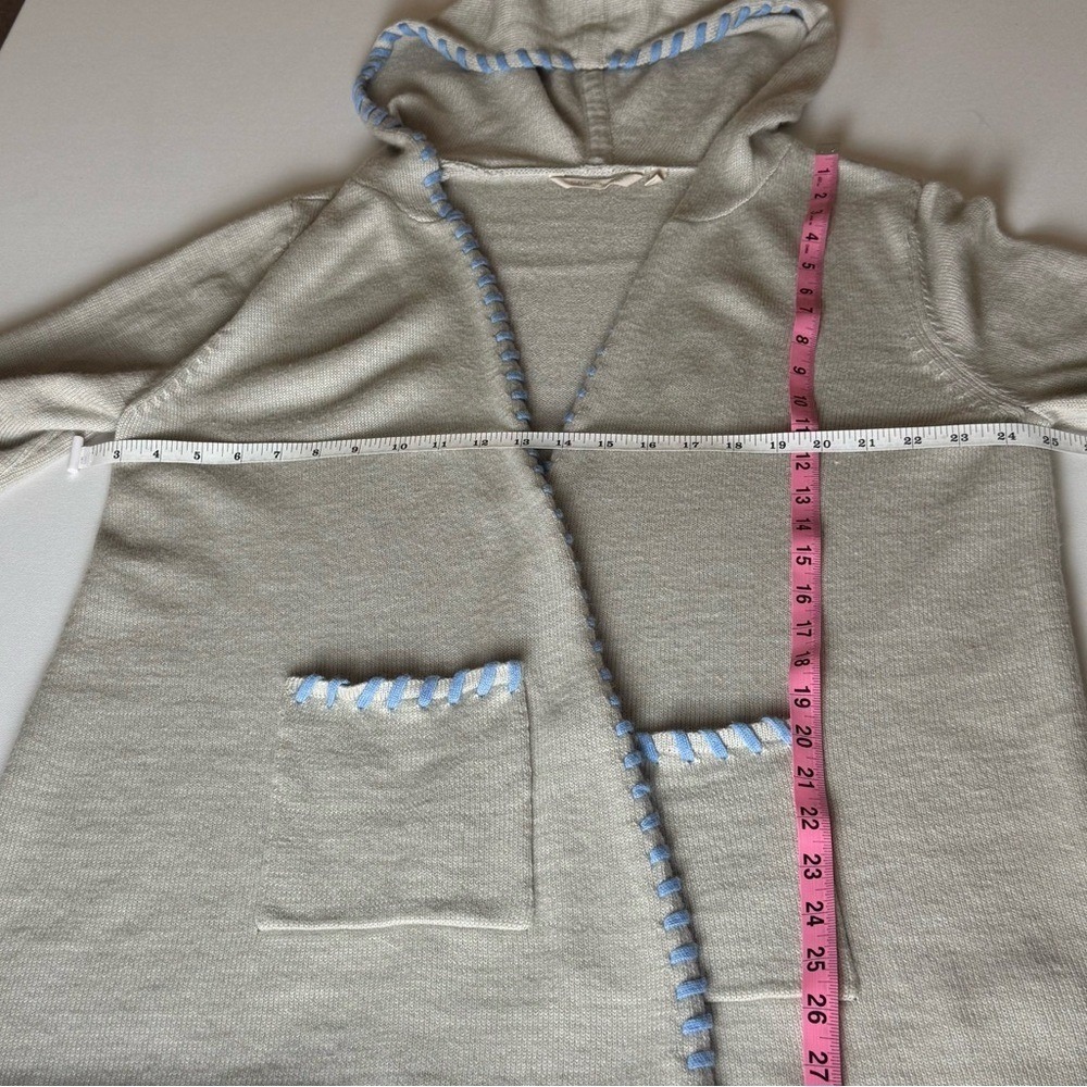 Soft Surroundings Hooded Open Front Cardigan Sweater | XL - Picture 8 of 9